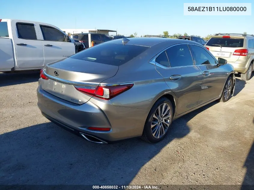 2020 Lexus Es 350 Luxury VIN: 58AEZ1B11LU080000 Lot: 40858032