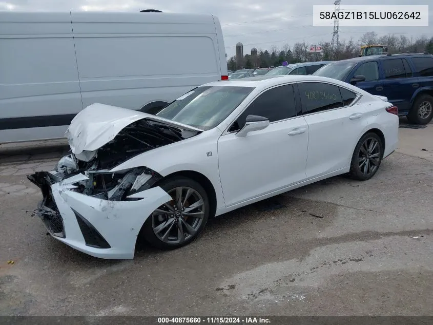 2020 Lexus Es 350 F Sport VIN: 58AGZ1B15LU062642 Lot: 40875660