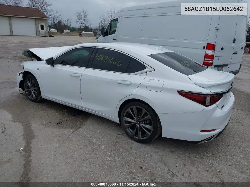 2020 Lexus Es 350 F Sport VIN: 58AGZ1B15LU062642 Lot: 40875660