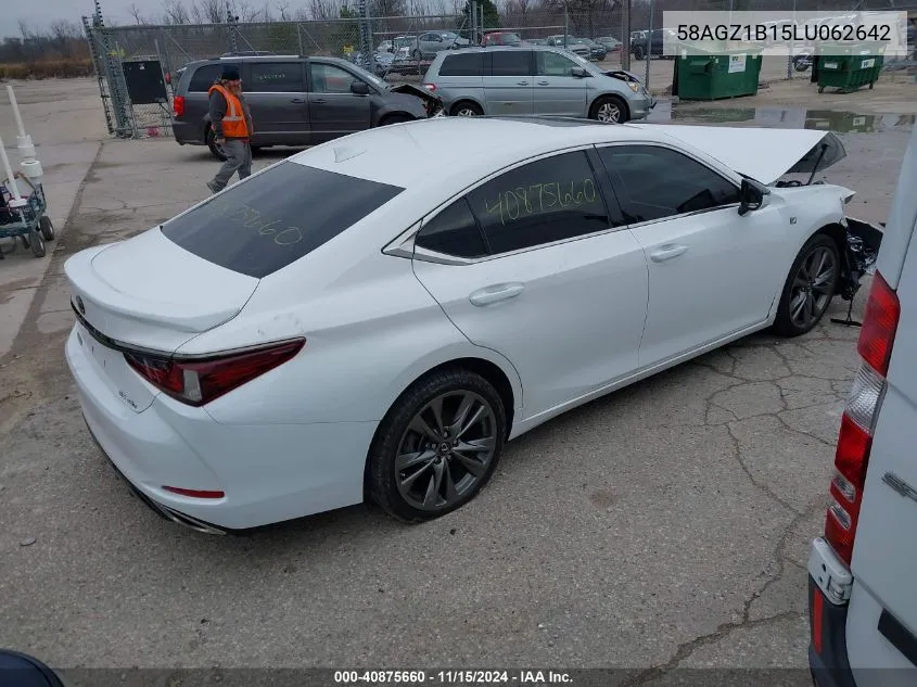 2020 Lexus Es 350 F Sport VIN: 58AGZ1B15LU062642 Lot: 40875660