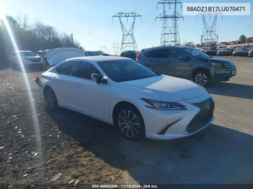 2020 Lexus Es 350 VIN: 58ADZ1B17LU070471 Lot: 40880208