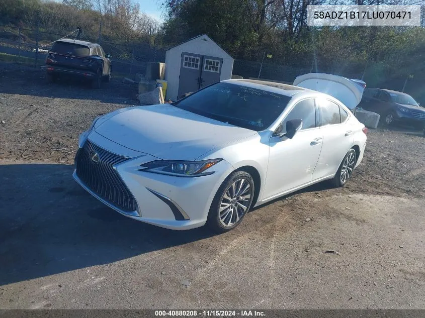 2020 Lexus Es 350 VIN: 58ADZ1B17LU070471 Lot: 40880208