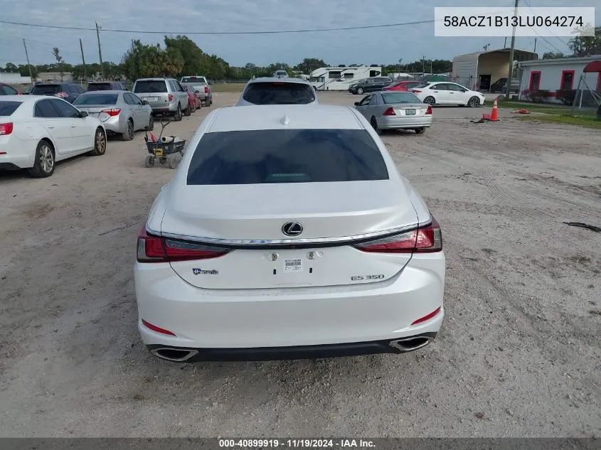 2020 Lexus Es 350 VIN: 58ACZ1B13LU064274 Lot: 40899919