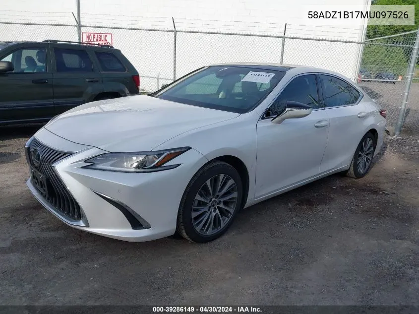 58ADZ1B17MU097526 2021 Lexus Es 350