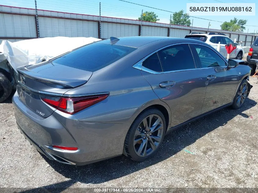 2021 Lexus Es 350 F Sport VIN: 58AGZ1B19MU088162 Lot: 39717944