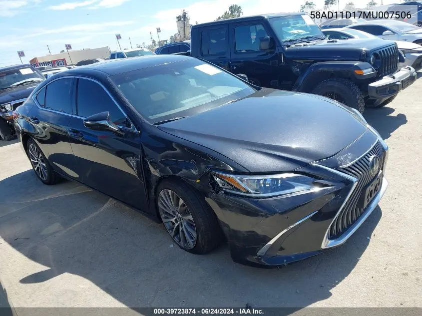 2021 Lexus Es 250 VIN: 58AD11D17MU007506 Lot: 39723874