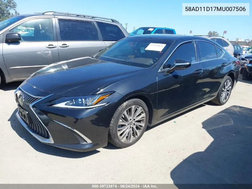 58AD11D17MU007506 2021 Lexus Es 250