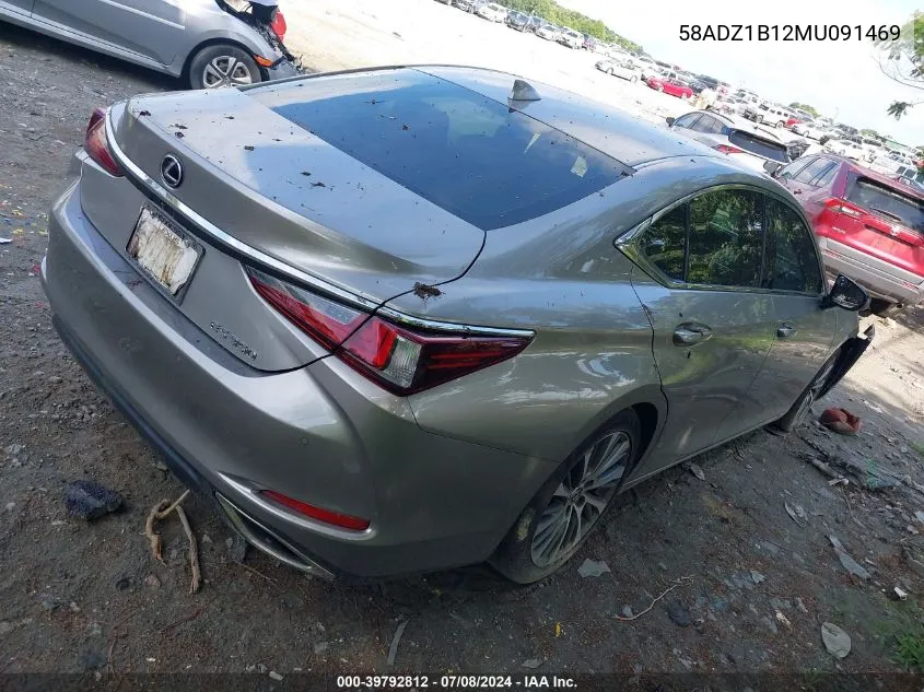 2021 Lexus Es 350 VIN: 58ADZ1B12MU091469 Lot: 39792812