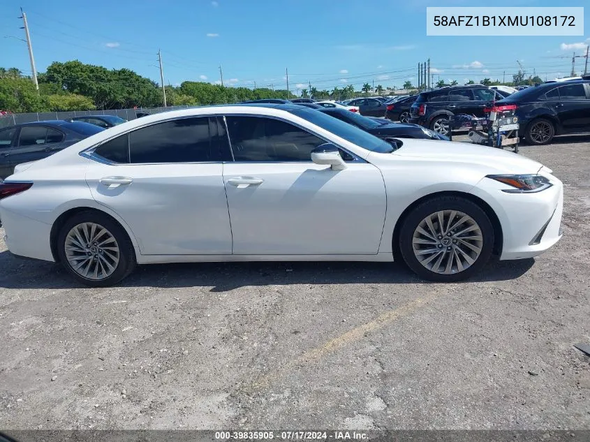 58AFZ1B1XMU108172 2021 Lexus Es 350 Ultra Luxury