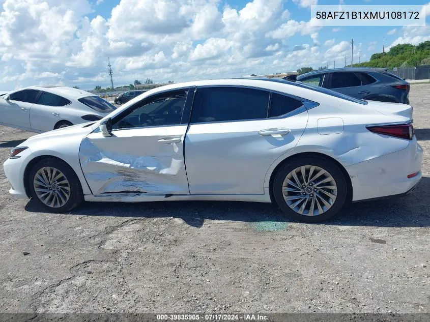 58AFZ1B1XMU108172 2021 Lexus Es 350 Ultra Luxury