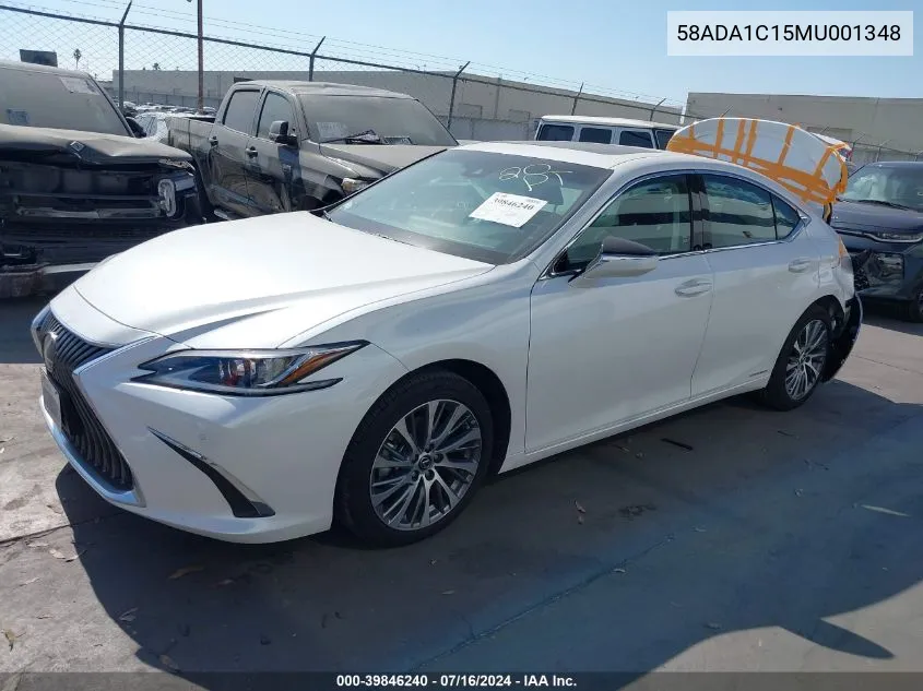 58ADA1C15MU001348 2021 Lexus Es 300H