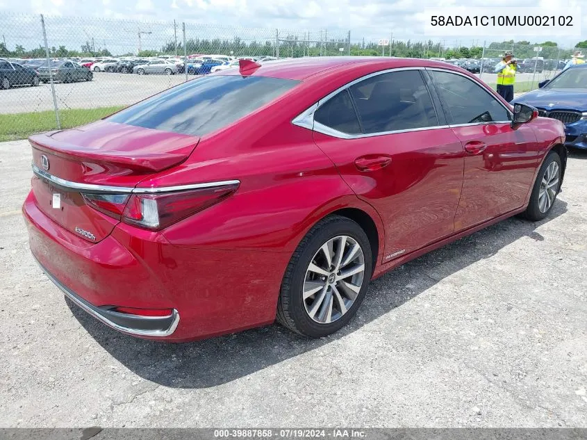 58ADA1C10MU002102 2021 Lexus Es 300H