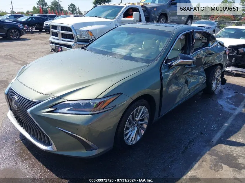 58AFA1C11MU009651 2021 Lexus Es 300H Ultra Luxury