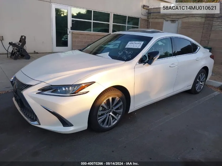 2021 Lexus Es 300H VIN: 58ACA1C14MU010621 Lot: 40070266