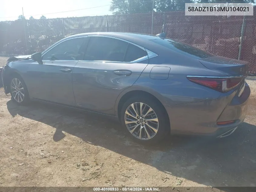 58ADZ1B13MU104021 2021 Lexus Es 350