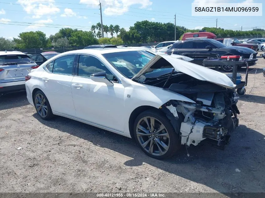 2021 Lexus Es 350 F Sport VIN: 58AGZ1B14MU096959 Lot: 40121955