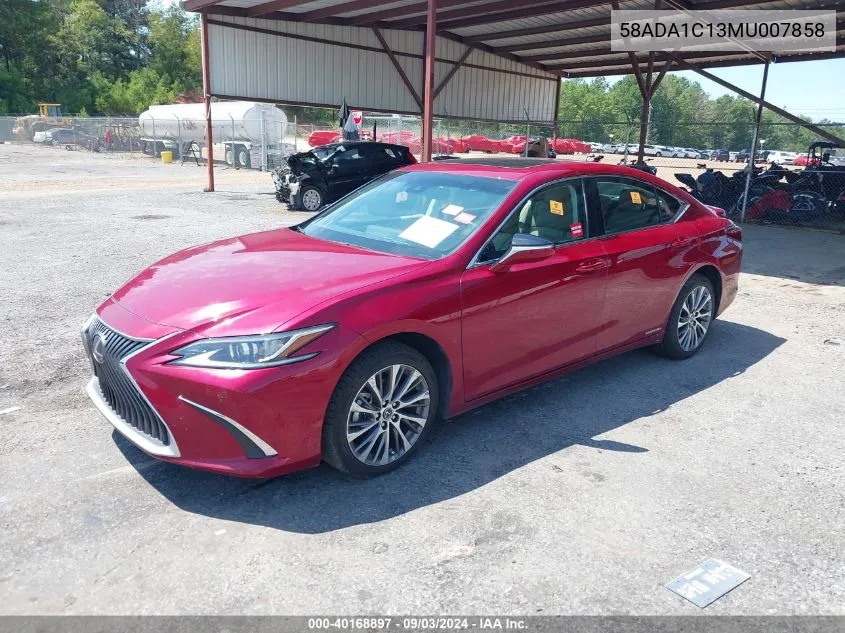 2021 Lexus Es 300H VIN: 58ADA1C13MU007858 Lot: 40168897