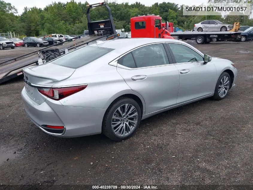 58AD11D17MU001057 2021 Lexus Es 250