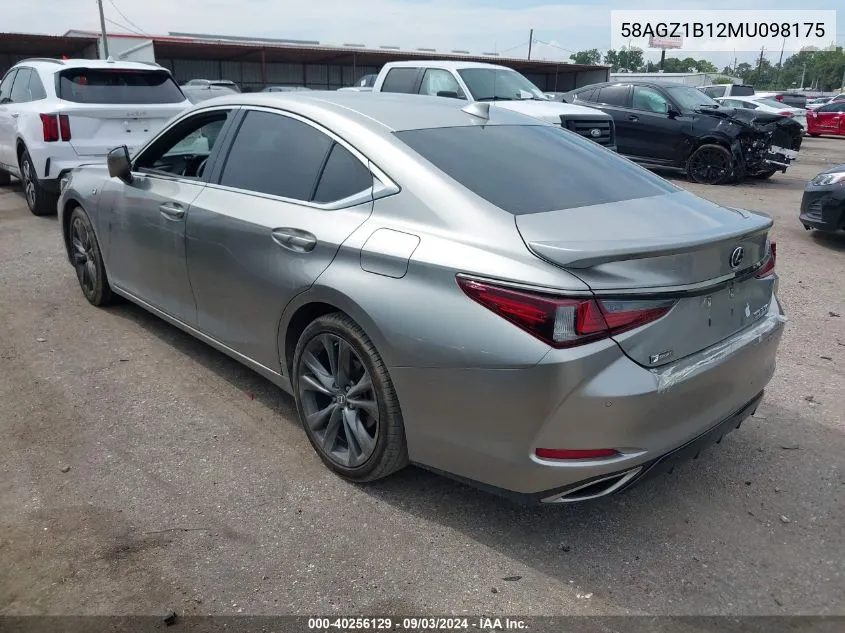 58AGZ1B12MU098175 2021 Lexus Es 350 F Sport