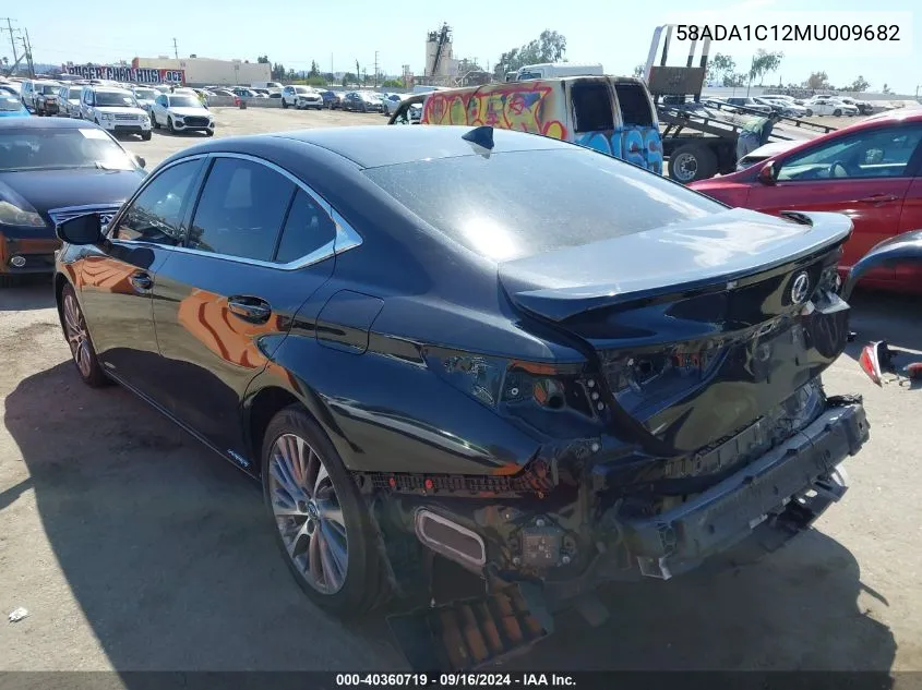 2021 Lexus Es 300H VIN: 58ADA1C12MU009682 Lot: 40360719