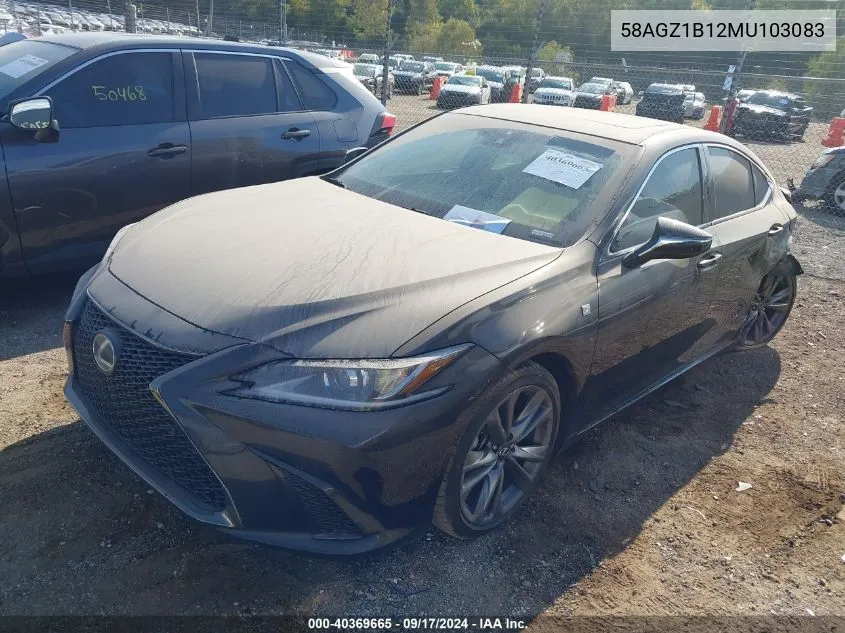 58AGZ1B12MU103083 2021 Lexus Es 350 F Sport