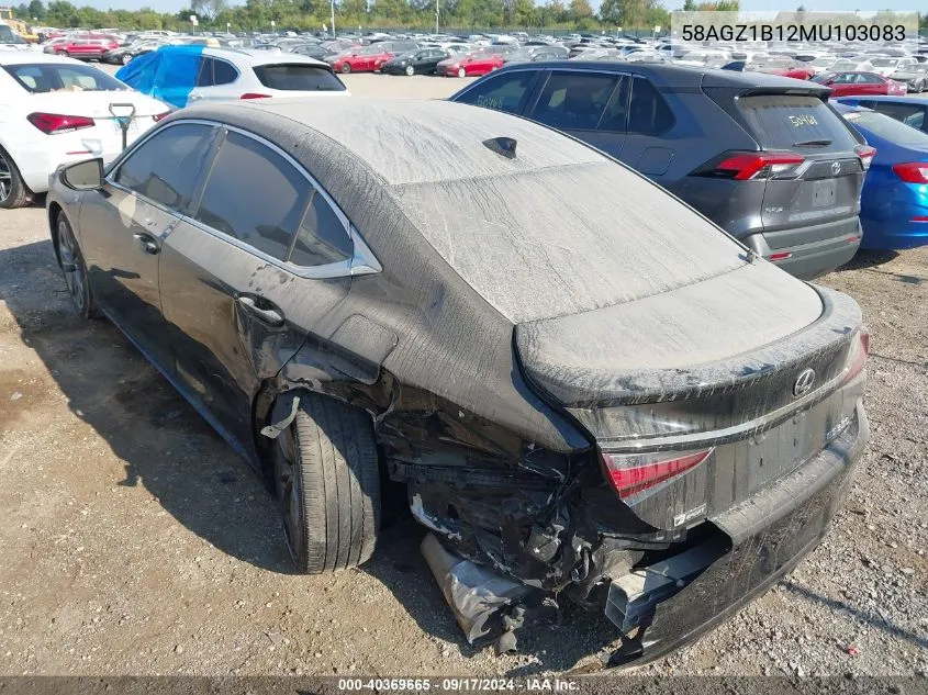 2021 Lexus Es 350 F Sport VIN: 58AGZ1B12MU103083 Lot: 40369665