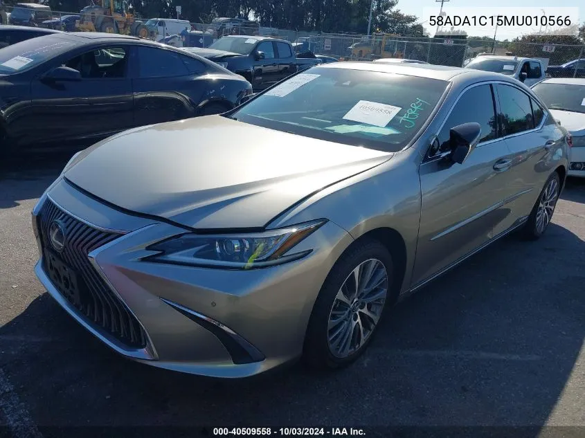 2021 Lexus Es 300H VIN: 58ADA1C15MU010566 Lot: 40509558