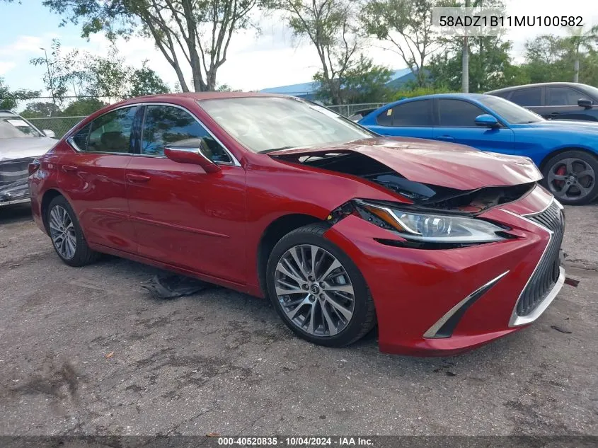 2021 Lexus Es 350 VIN: 58ADZ1B11MU100582 Lot: 40520835