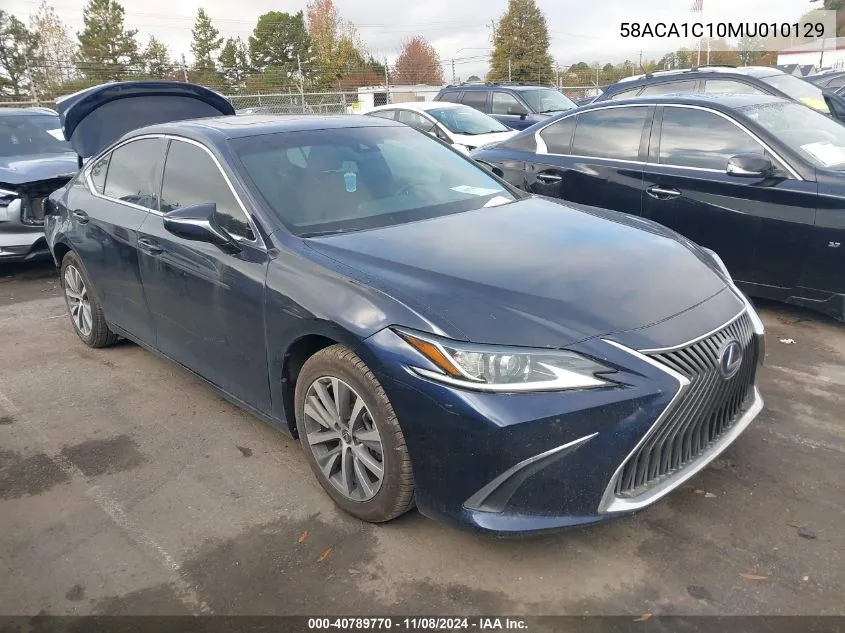 2021 Lexus Es 300H VIN: 58ACA1C10MU010129 Lot: 40789770