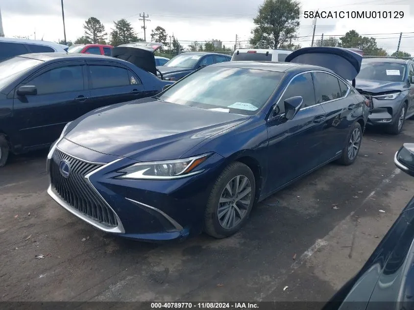 2021 Lexus Es 300H VIN: 58ACA1C10MU010129 Lot: 40789770