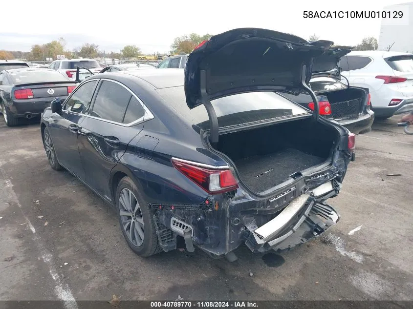 2021 Lexus Es 300H VIN: 58ACA1C10MU010129 Lot: 40789770