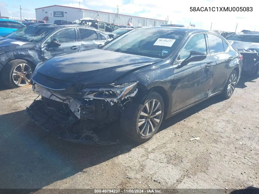 2021 Lexus Es 300H VIN: 58ACA1C1XMU005083 Lot: 40794237