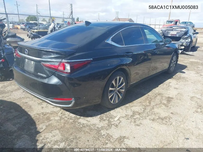 2021 Lexus Es 300H VIN: 58ACA1C1XMU005083 Lot: 40794237