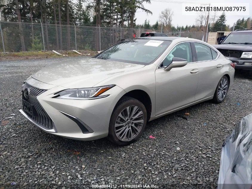 2021 Lexus Es 350 VIN: 58ADZ1B18MU087975 Lot: 40884212