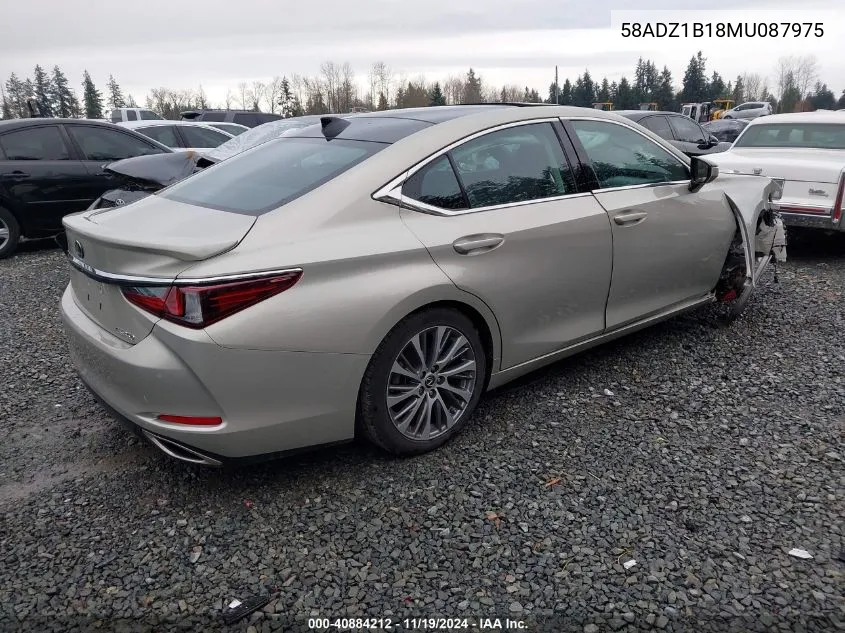 2021 Lexus Es 350 VIN: 58ADZ1B18MU087975 Lot: 40884212