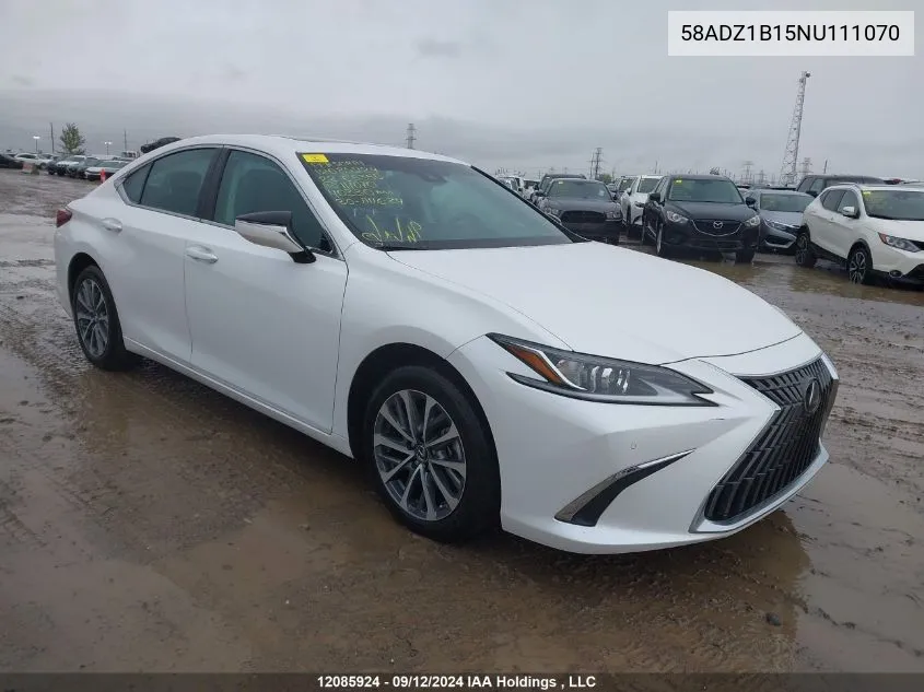 2022 Lexus Es 350 350 VIN: 58ADZ1B15NU111070 Lot: 12085924