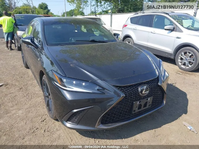 2022 Lexus Es 350 350 VIN: 58AJZ1B19NU127730 Lot: 12088599