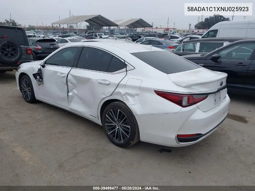 2022 Lexus Es 300H VIN: 58ADA1C1XNU025923 Lot: 39499477