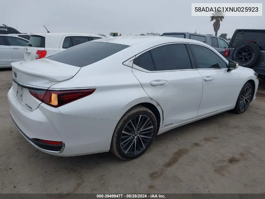 2022 Lexus Es 300H VIN: 58ADA1C1XNU025923 Lot: 39499477