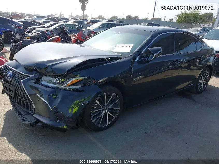 2022 Lexus Es 300H VIN: 58ADA1C11NU019072 Lot: 39666978