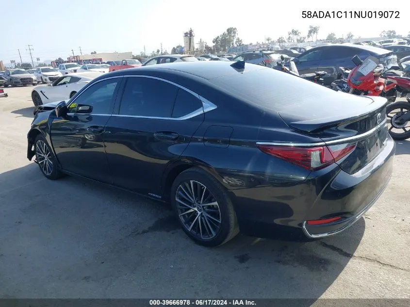 2022 Lexus Es 300H VIN: 58ADA1C11NU019072 Lot: 39666978