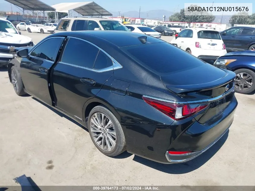 2022 Lexus Es 300H VIN: 58ADA1C12NU015676 Lot: 39764173