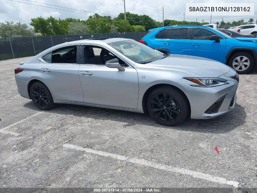 2022 Lexus Es 350 F Sport VIN: 58AGZ1B10NU128162 Lot: 39781014