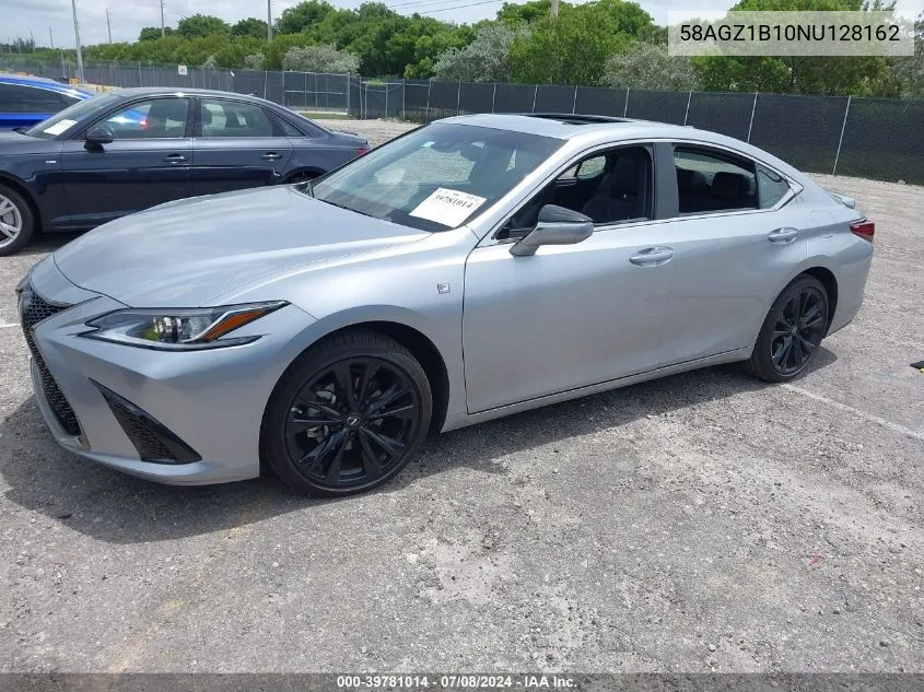 2022 Lexus Es 350 F Sport VIN: 58AGZ1B10NU128162 Lot: 39781014