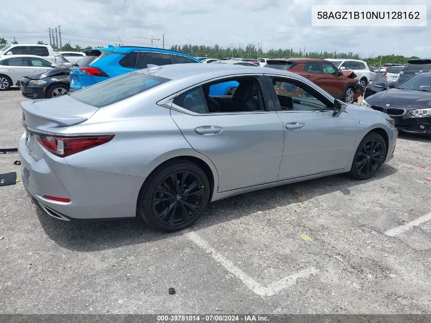 2022 Lexus Es 350 F Sport VIN: 58AGZ1B10NU128162 Lot: 39781014