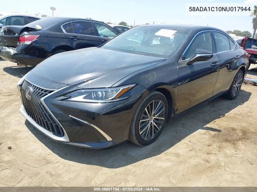 2022 Lexus Es 300H VIN: 58ADA1C10NU017944 Lot: 39801704