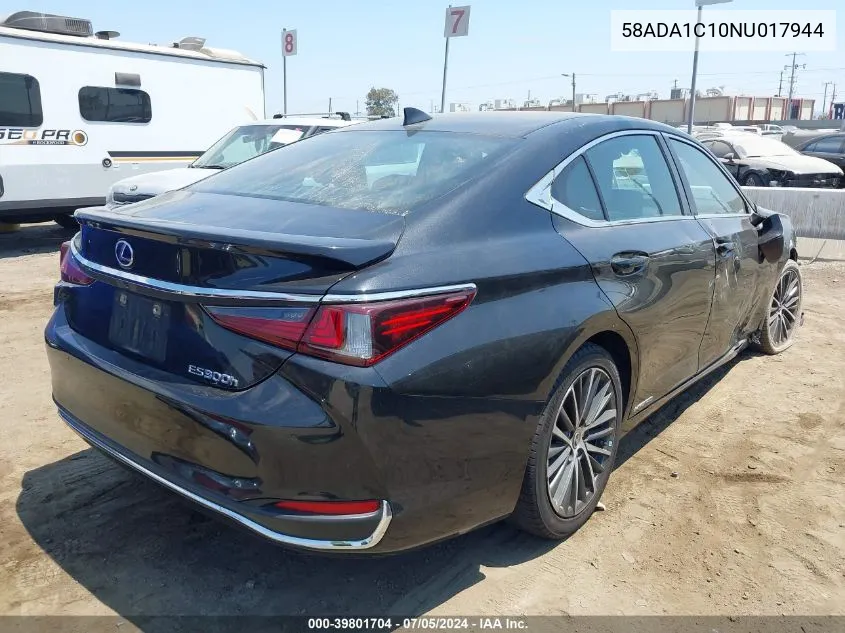 2022 Lexus Es 300H VIN: 58ADA1C10NU017944 Lot: 39801704