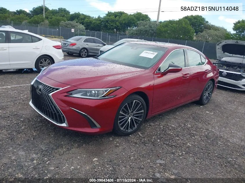 2022 Lexus Es 350 VIN: 58ADZ1B15NU114048 Lot: 39843408