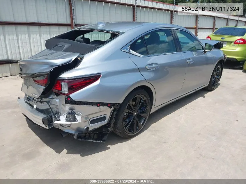 2022 Lexus Es 350 F Sport VIN: 58AJZ1B13NU117324 Lot: 39966822