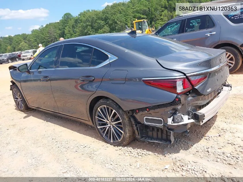 2022 Lexus Es 350 VIN: 58ADZ1B1XNU120363 Lot: 40183227